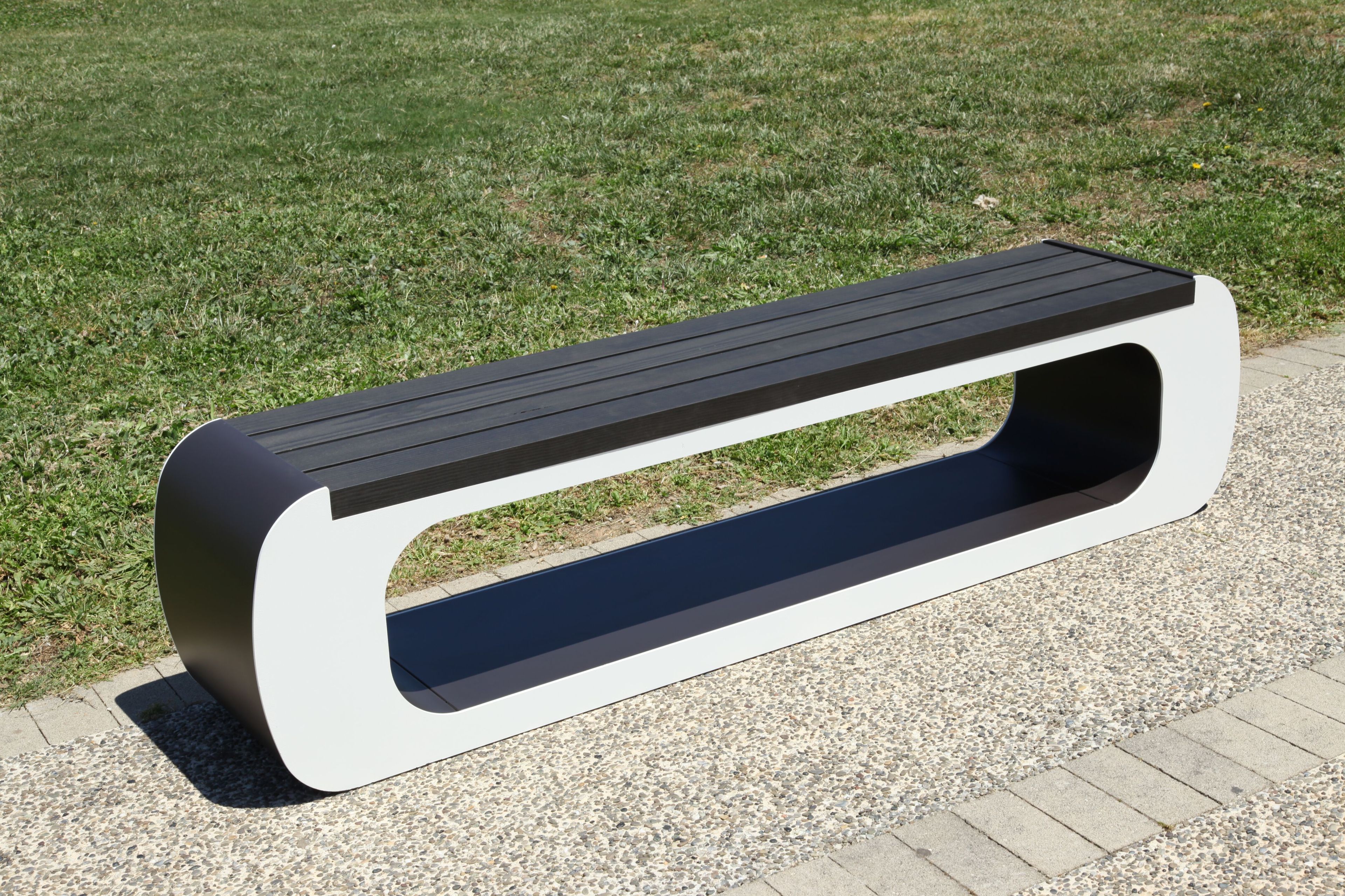 Стальная и деревянная скамья без спинки CITYSì ARMONY ARCH-00045270 - Вид №13