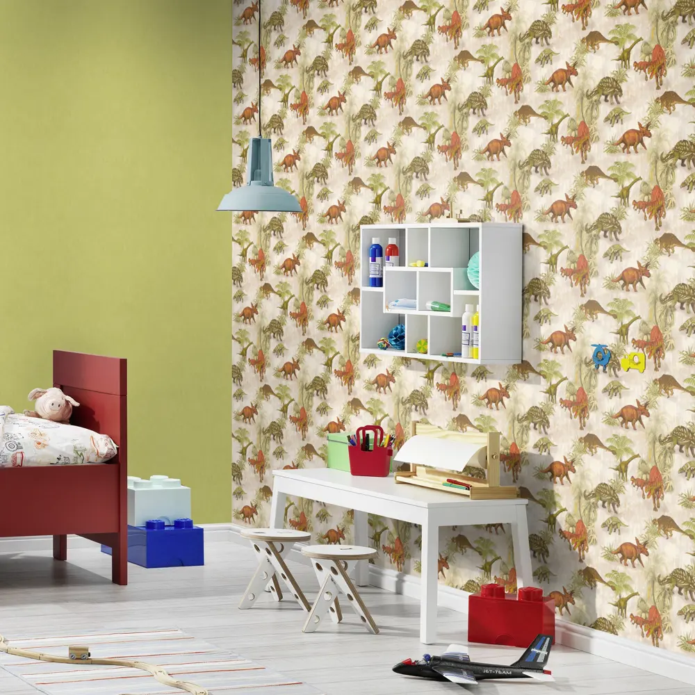 Обои бумажные Rasch Kids & Teens III «Динозавры» разноцветные 0.53 м RA 212808 STLM-2063252 - Вид №3