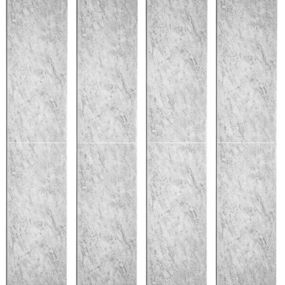 Панель ПВХ KREAFORTA Сильвия белый 1200x250x10 мм 1.2 м² (4 шт.) STLM-2143056 - Вид №3