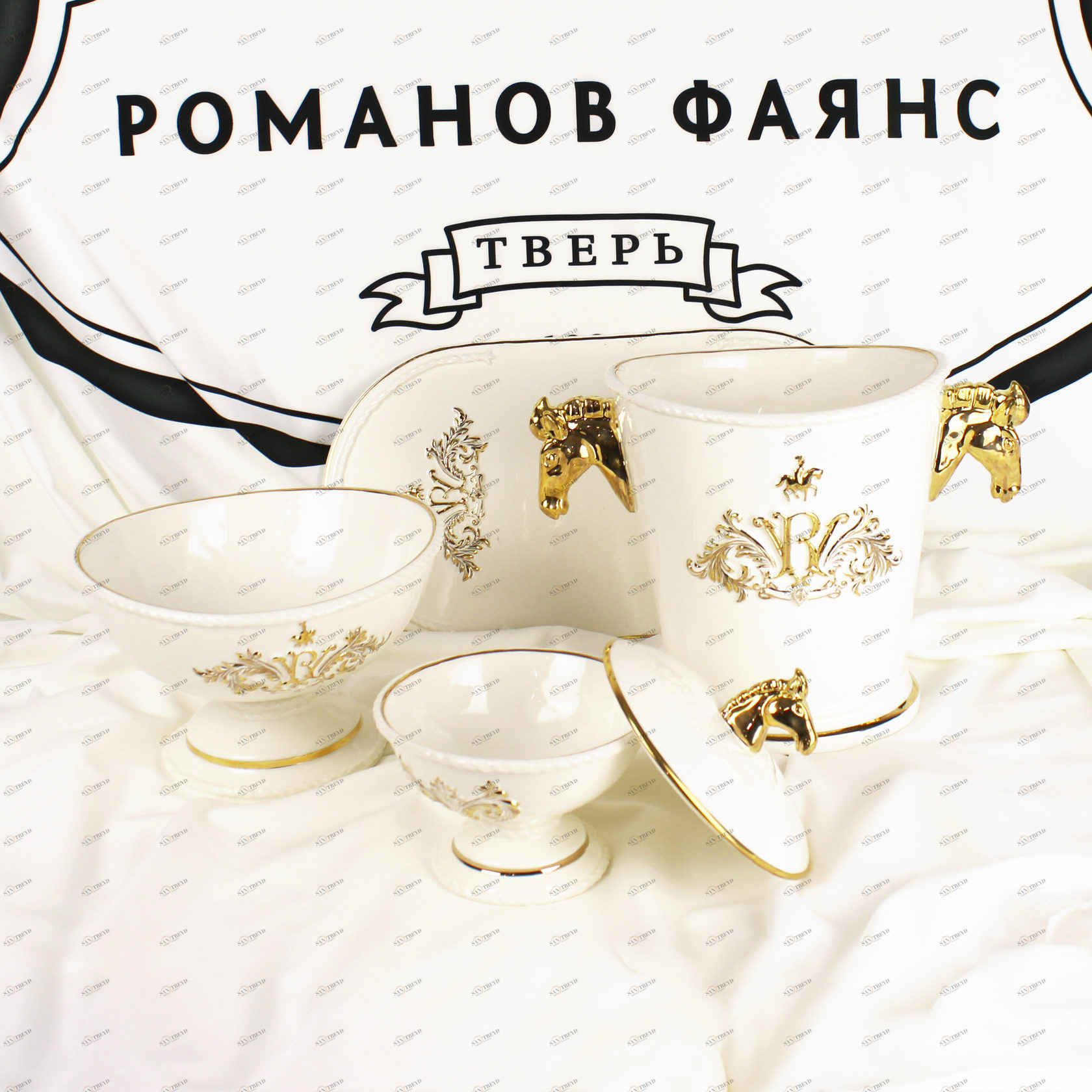 Винный набор (4 предмета) Синий PROVANSFAIENCE sun-id-994517