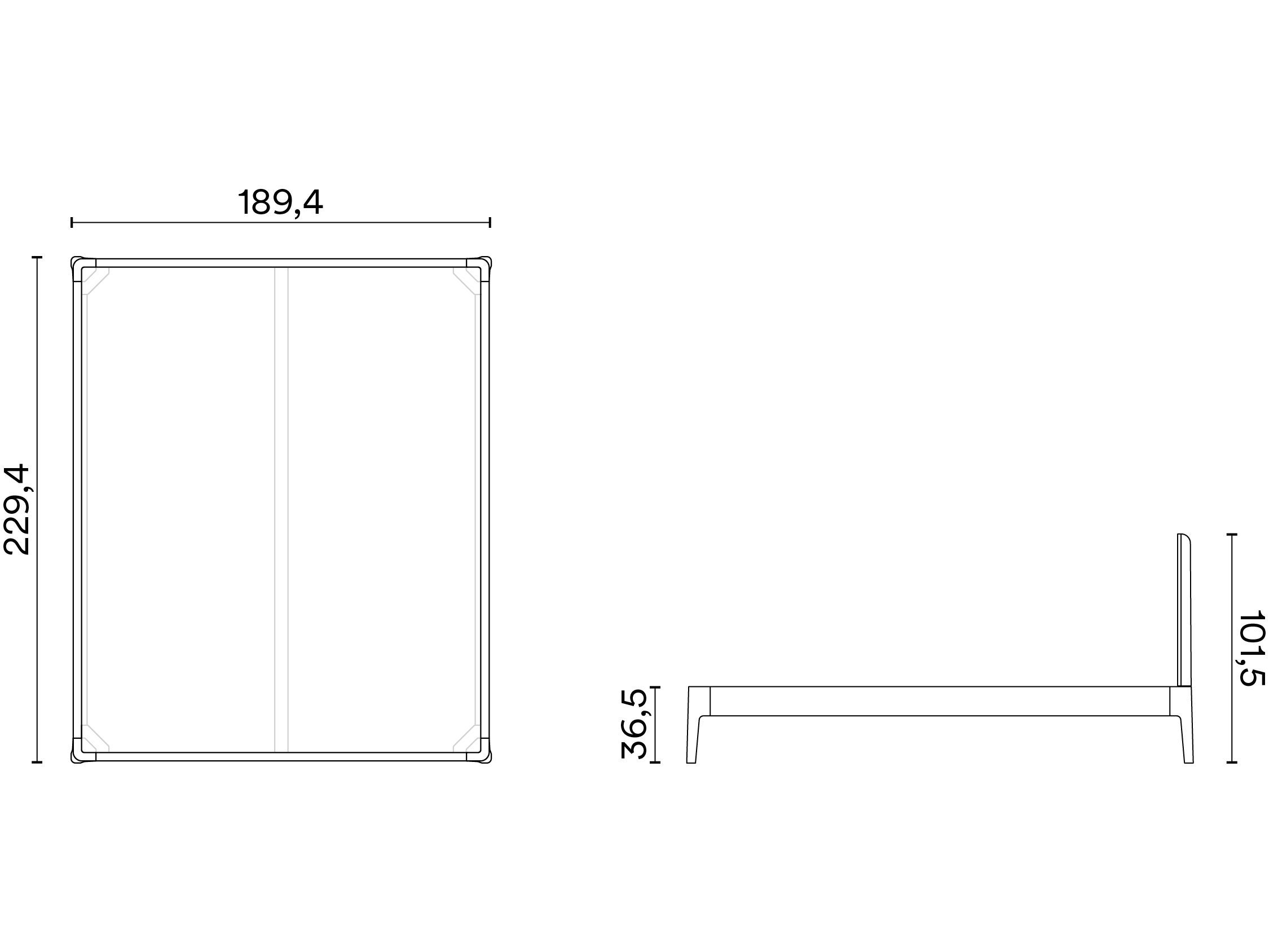 Деревянная двуспальная кровать Noah Living белье ARCH-00081699 - Вид №13
