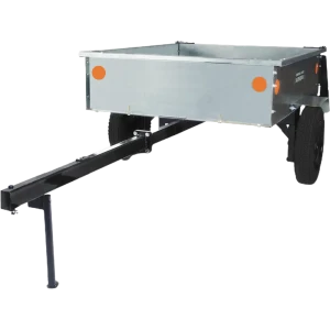 Прицеп для садового трактора райдера газонокосилки МОБИЛ К ТПМ-500-1 Премиум оцинкованный в упаковке