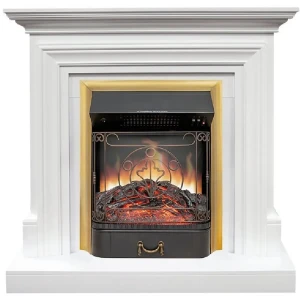 Каминокомплект Royal Flame Bradford STD Majestic FX Brass 1.5 кВт цвет белый
