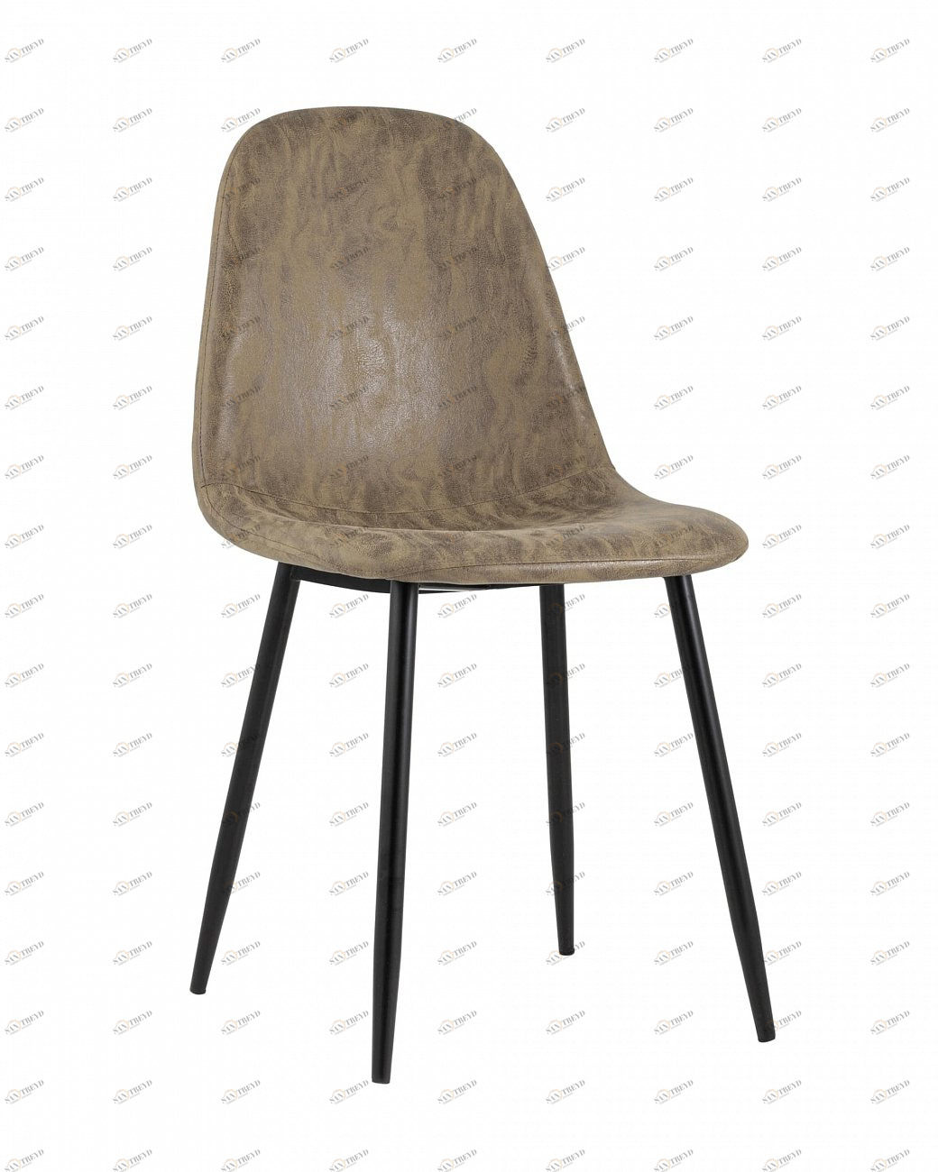 Стул со спинкой коричневый из замши "Валенсия" STOOL GROUP ДИЗАЙНЕРСКИЕ, ИНТЕРЬЕРНЫЕ 00-3946145 Коричневый 