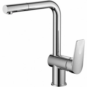 Orange Flipo M23-009cr однорычажный смеситель для кухни с вытяжным изливом Черный