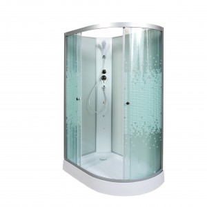 BМ1510 LED с гм. BLACK Душевая кабина DETO Серия ВМ