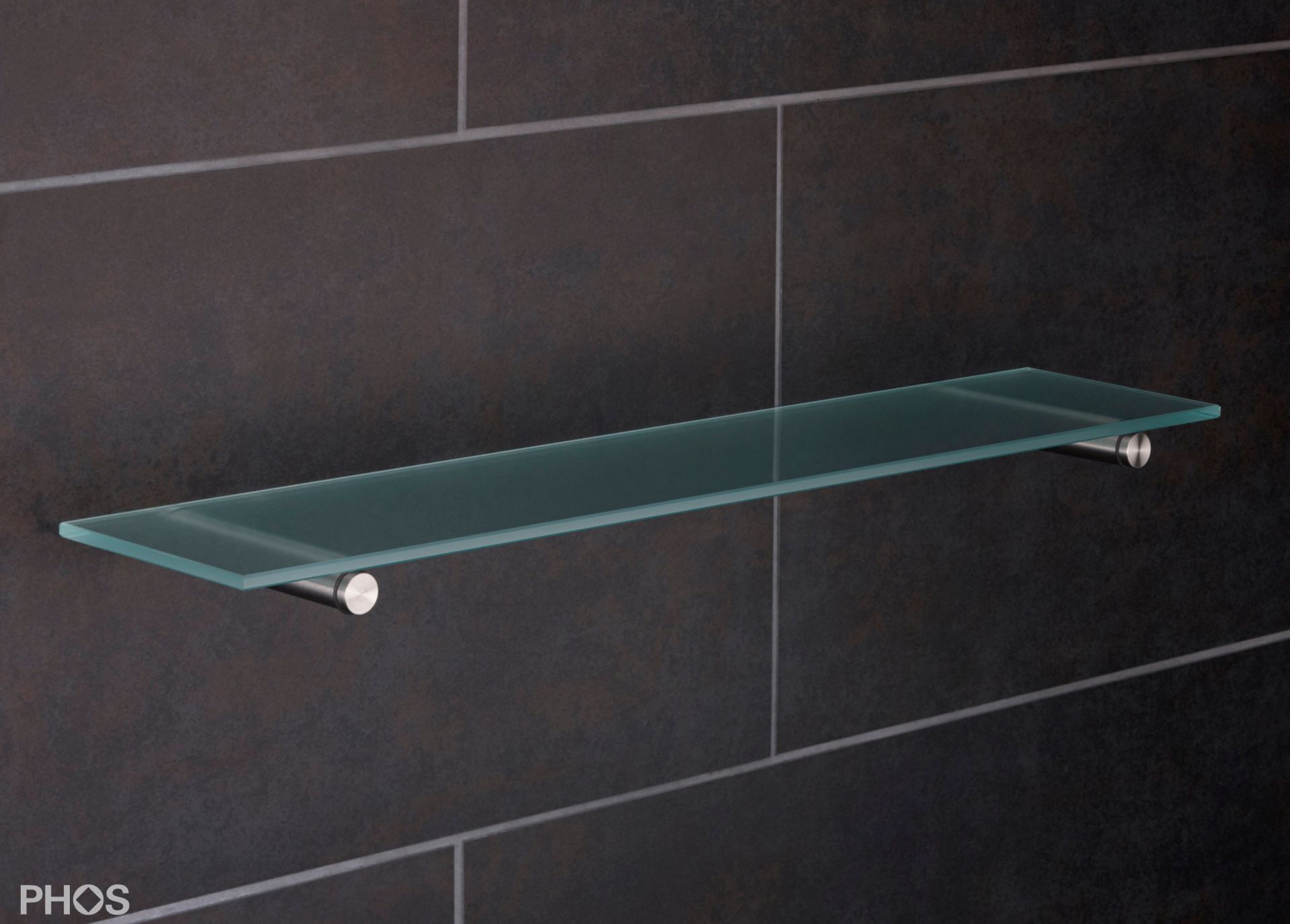 GTA16-120 Держатель стеклянной полки, длина 12 см PHOS  - Вид №1