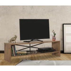 91070321 Тумба под телевизор Ismat decor F18 195x90x36 см ДСП цвет светлый орех STLM-0467927