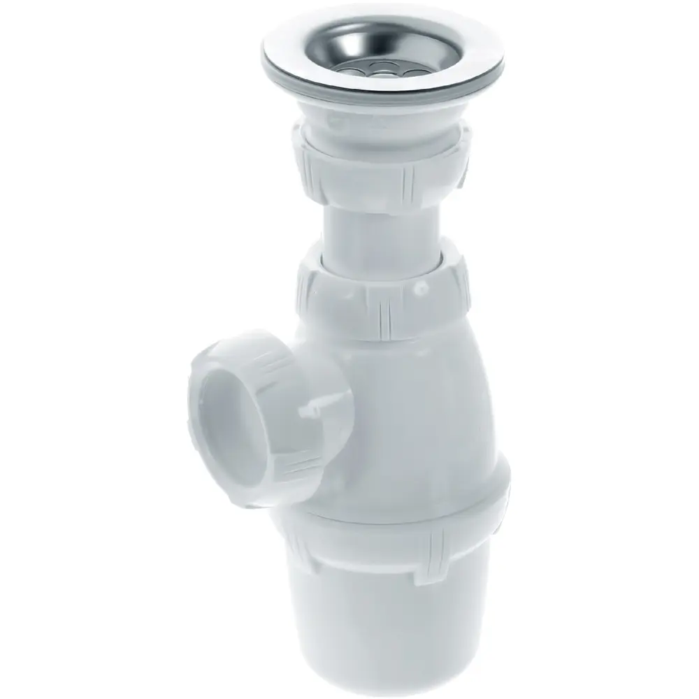 Сифон для раковины Wirquin NF 1 с выпуском гофротруба 1/4"x32 мм полипропилен STLM-2060888