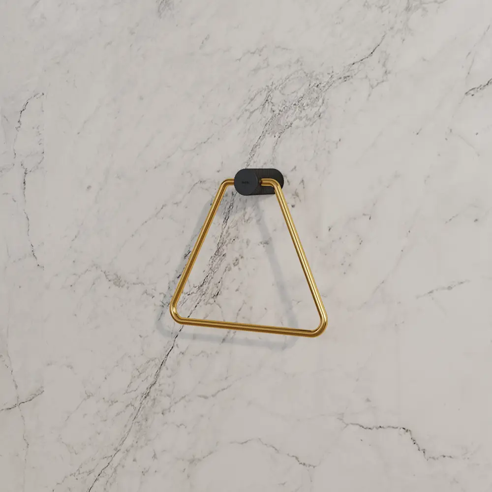 IDDIS Art - Золотое кольцо для полотенец с черной насечкой 89379378 STLM-1585189 - Вид №1