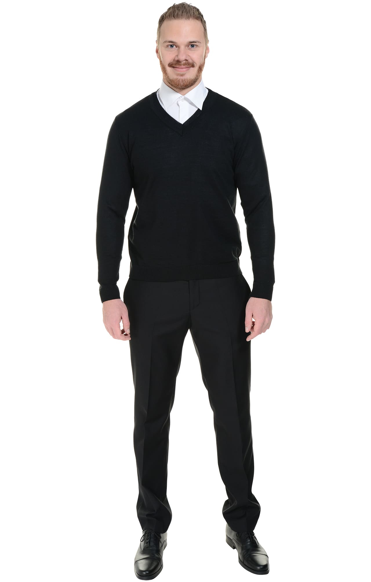 62566 Джемпер мужской черный  Одежда для охранных структур  размер 56-58 Спецодежда  - Вид №3