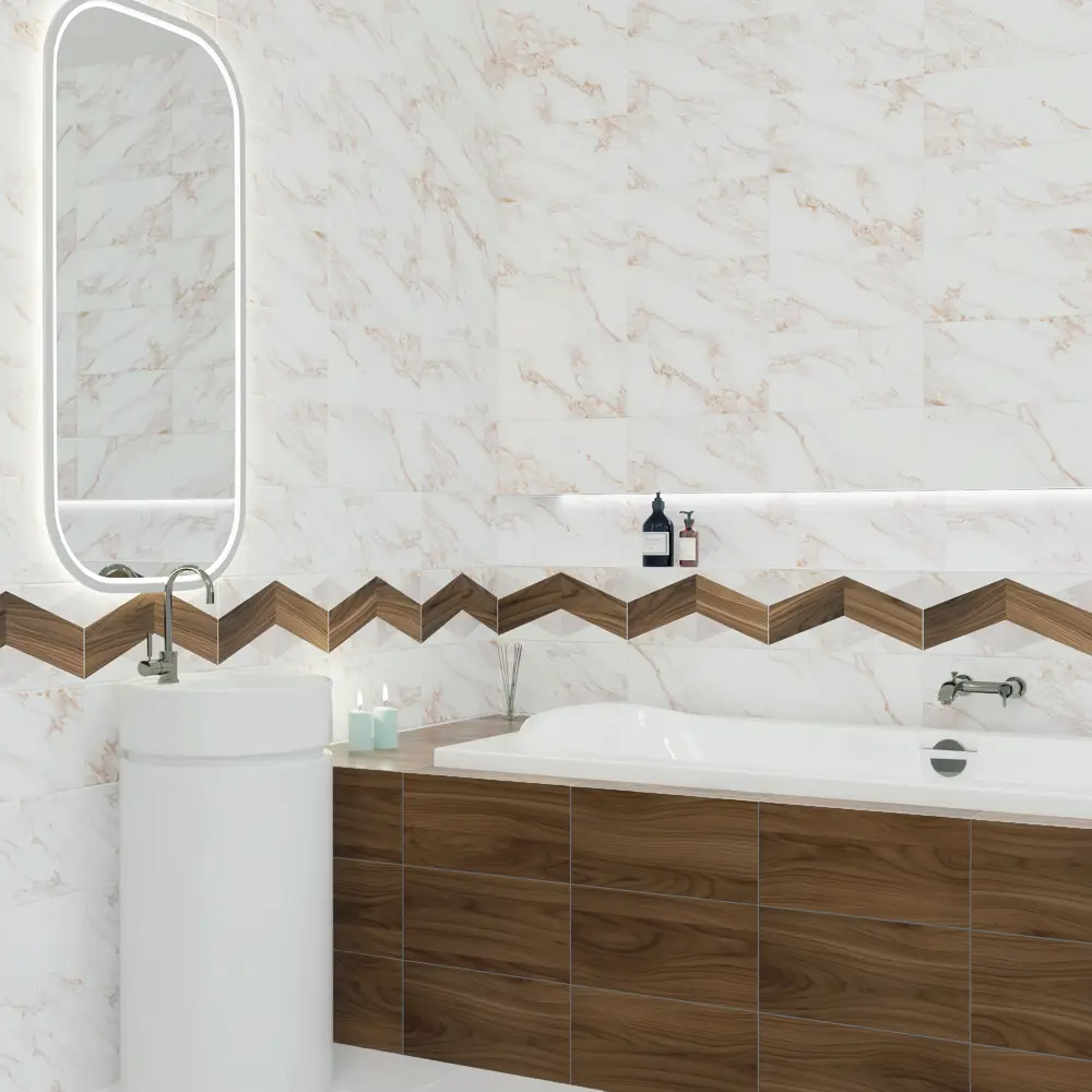 Настенная плитка KREAFORTA Mersey Wood Mix 3 20x40 см 1.62 м² матовая цвет мульти STLM-2138332 - Вид №5