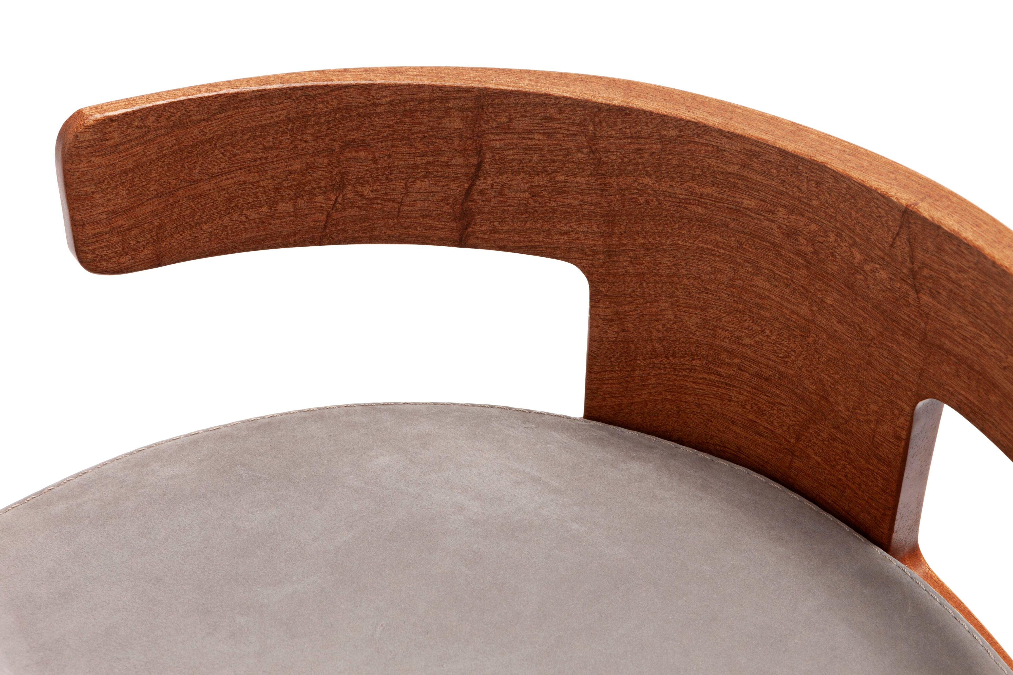 Круглый кожаный садовый пуфик Exteta Levante ARCH-00056123 - Вид №7