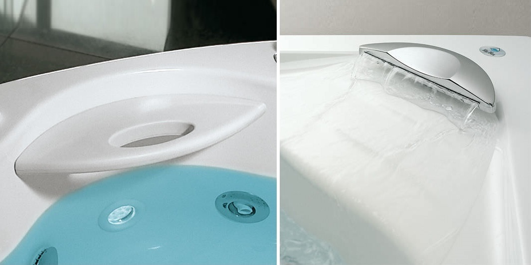 Ванна с аэромассажем Algol 145 см Karolitalia BBALGOLBLUAIR - Вид №1