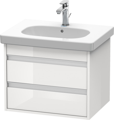 KT665007575 Тумбочка подвесная Ketho #KT6650 600 x 455 мм Лен, декор Duravit - Вид №2