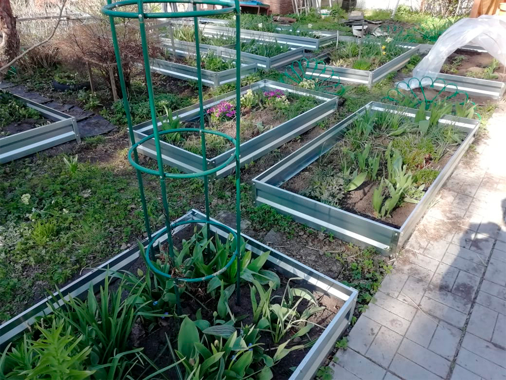 Грядка оцинкованная 1,0*3,0 м, высота 20 см ГеоПластБорд GPBST-153 - Вид №2