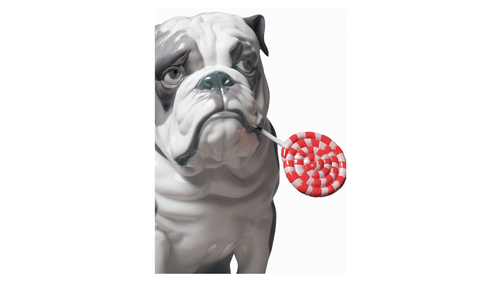 10669080 LLADRO Фигурка Lladro "Бульдог с леденцом" 33х33см Фарфор Lladró  - Вид №1