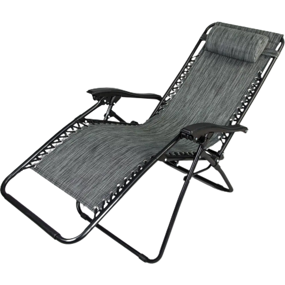 Шезлонг Бриз 165x65x110 см сталь серый Santreyd STLM-2007507 - Вид №1