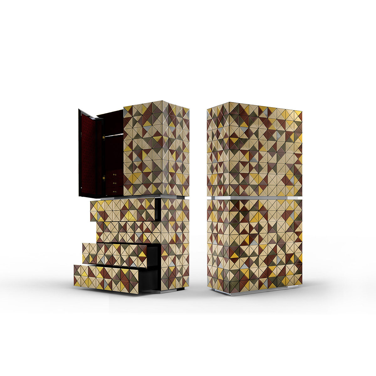 Шкафы Pixel Anodized Cabinet Covethouse BOCA DO LOBO  - Вид №3