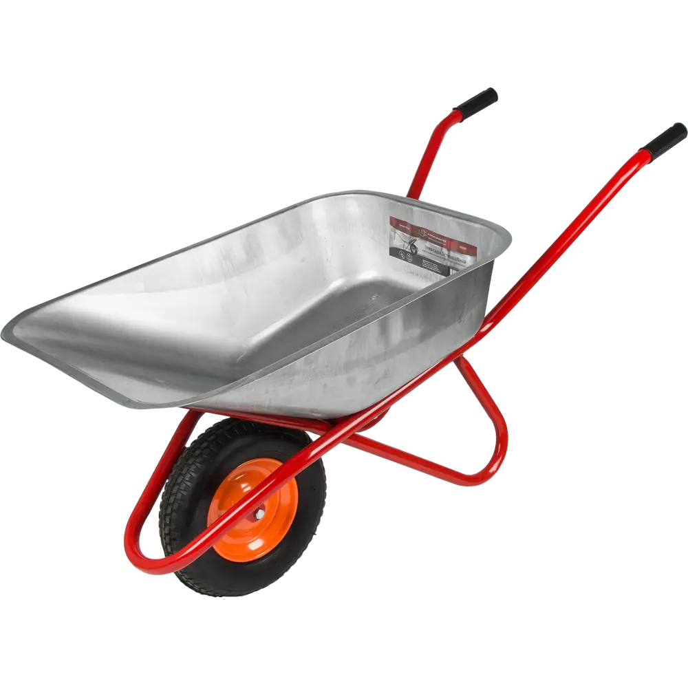 Тачка садовая одноколесная усиленная 200 кг/90 л СТРОЙМАШ STLM-2116961 - Вид №1