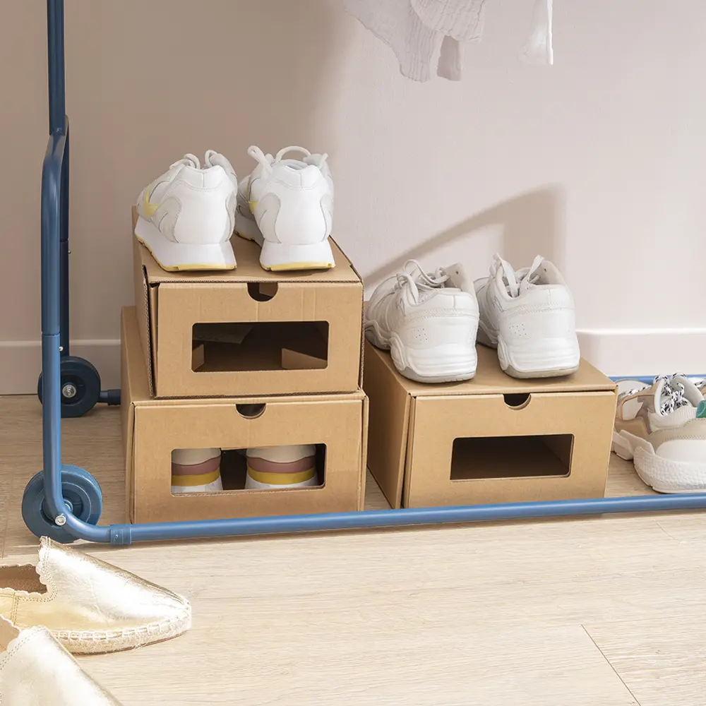 Коробка для обуви Spaceo 23.5x13.5x35 см картон 2 шт STLM-2010655 - Вид №21