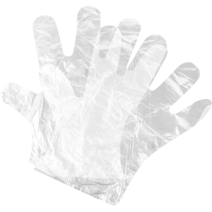 Перчатки полиэтиленовые B&B bright.balanced ППЭ100L размер 9/L одноразовые, 100 шт.