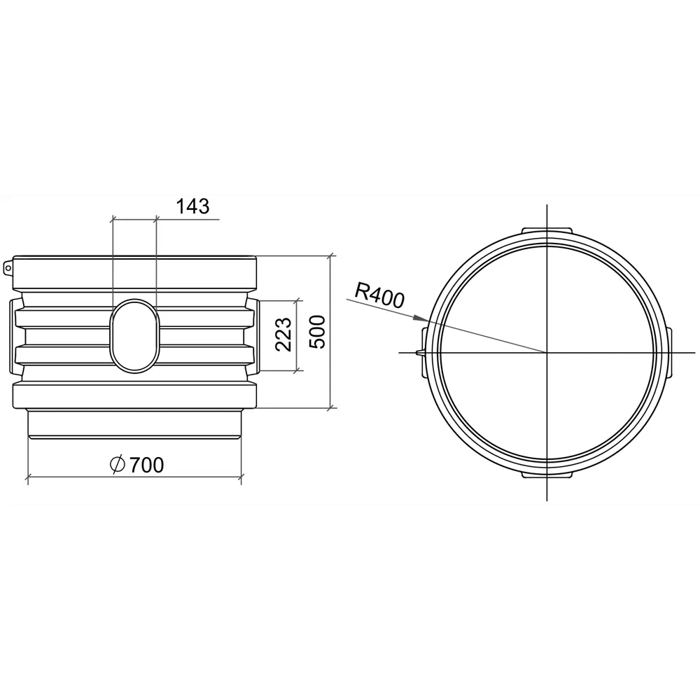 Горловина удлиняющая Rodlex-un 500 мм Santreyd STLM-2079291 - Вид №5