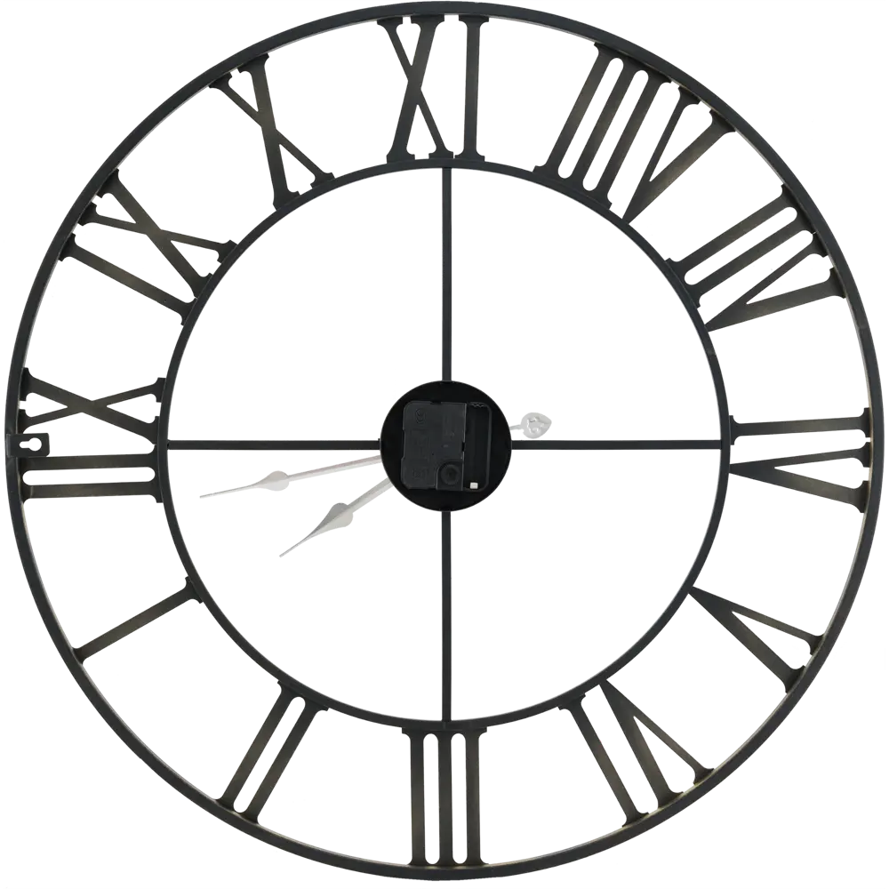 Настенные часы с римскими цифрами ø56 см цвет черный Santreyd Chic STLM-2188457 - Вид №1