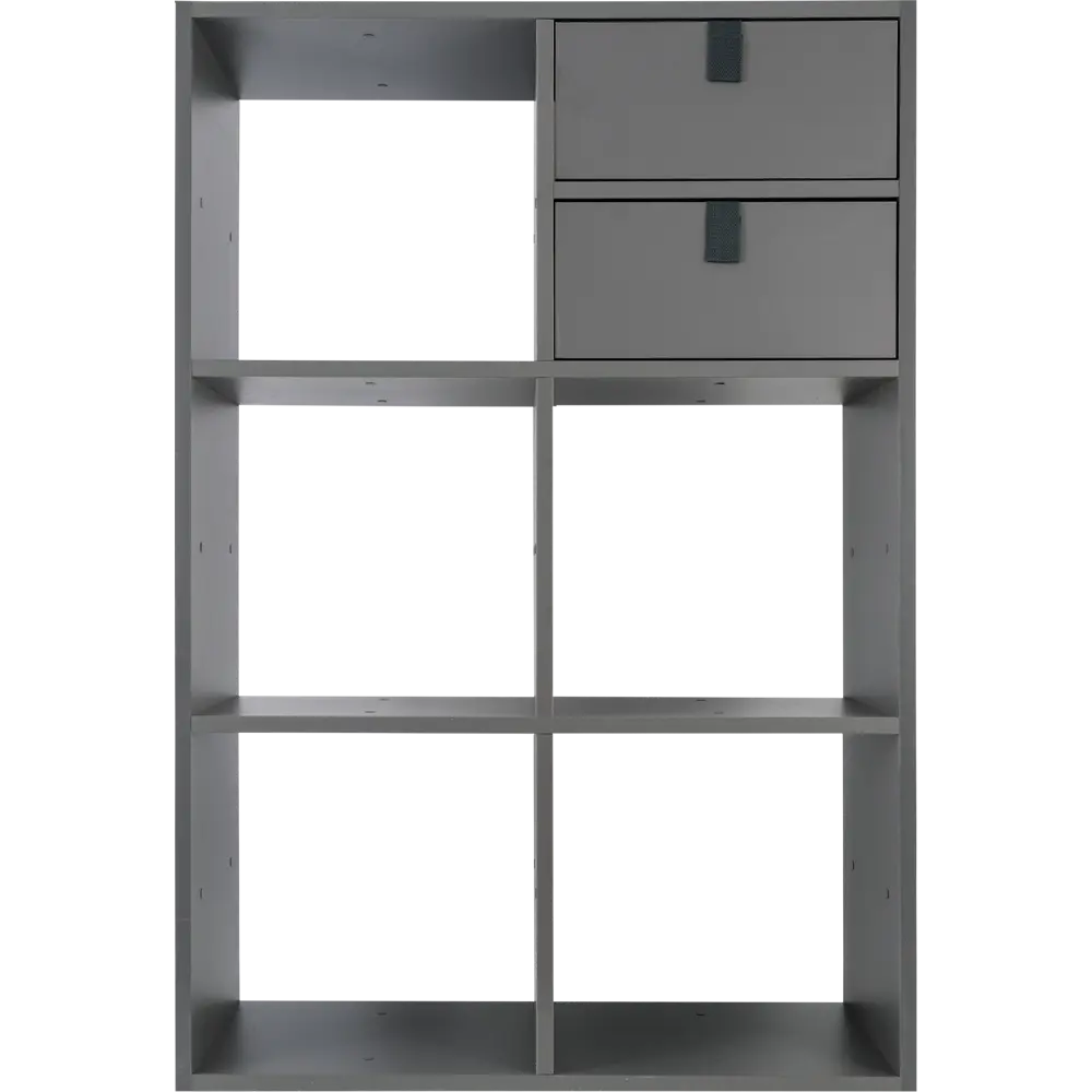 Стеллаж КУБ 6 секций 70.5х105х32 см ЛДСП цвет графит Santreyd STLM-2181863 - Вид №3