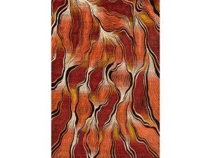 Прямоугольный ковер с рисунком из шерсти