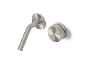 Настенный смеситель для раковины из нержавеющей стали с одной ручкой