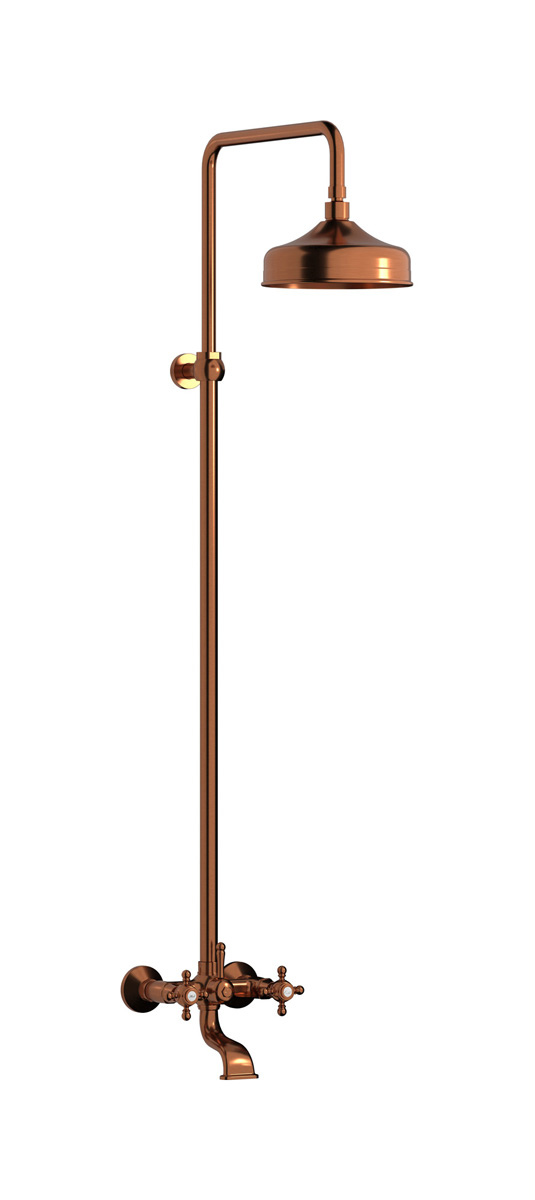 Душевая колонна с изливом для ванны. WE ARE IB hr850rr Antique Copper Indoor Shower