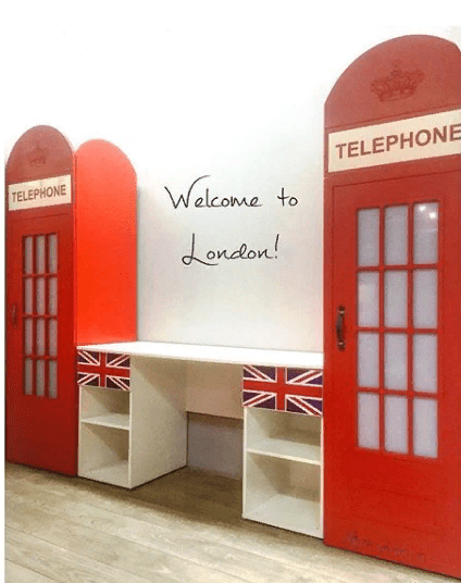 Детский письменный стол "Лондон" МАНДАРИН ЛОНДОН 178736 Белый Santreyd  - Вид №4