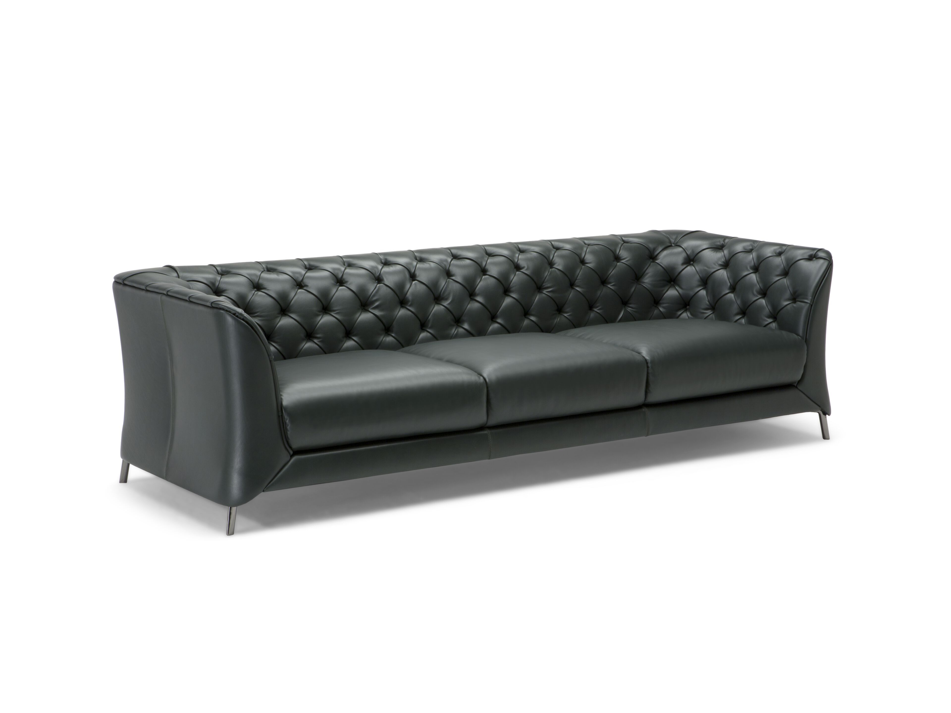 Кожаный или тканевый капитонный диван Natuzzi Italia La scala ARCH-00137580 - Вид №1