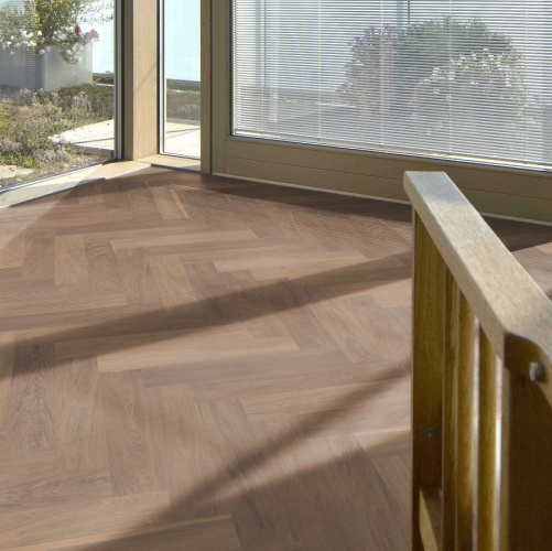 Паркет Ёлка Solidfloor New classic Св. Пол 1128549 Дуб Натур (Рельефная) 610х122 мм 1500200202 - Вид №12