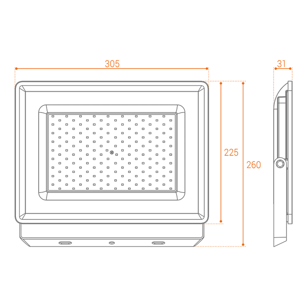 Прожектор светодиодный уличный Wolta WFL-150W/08 150 Вт 5700 К IP65 холодный белый свет 89439607 STLM-2033976  - Вид №4