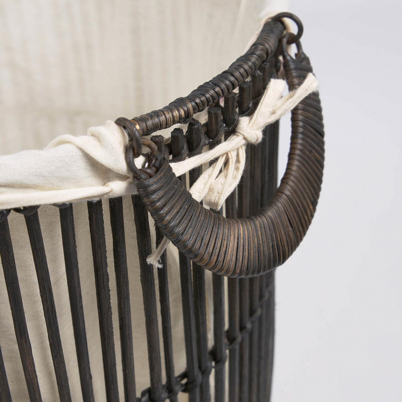 108740 набор из 2 корзин для белья из 100% ротанга с черным покрытием La Forma Fayna  - Вид №1