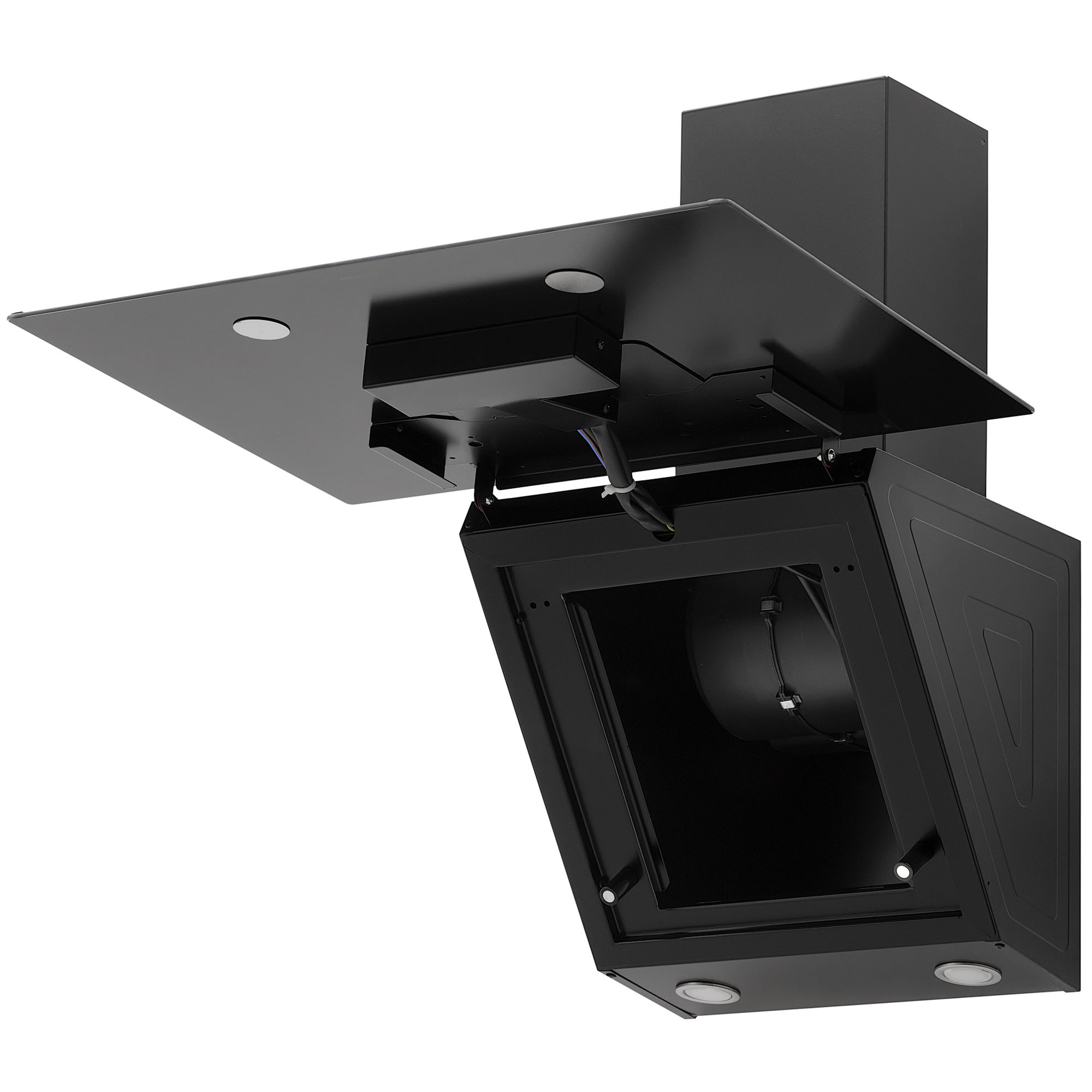 9238743 Вытяжка наклонная KRONA GABRIELE E 600 2 S черный/серебристый KRONA1 STDN-0109750 - Вид №7