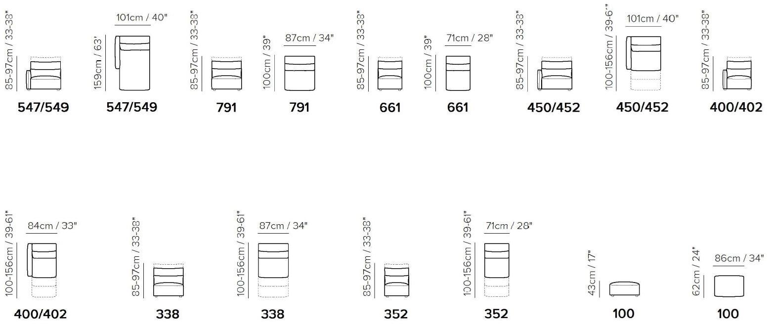 Natuzzi Диван-кресло из ткани Galaxy sun-id-1371291 - Вид №4
