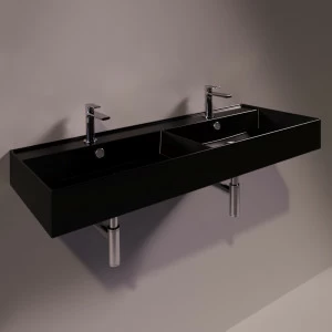 AG121DNERO Подвесная раковина настенная прямоугольная Simas Agile черная