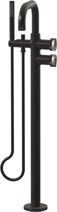 E-11557-R1BNi-L1OB-BK Смеситель напольный отдельностоящий (внешняя часть) GRAFF MOD+