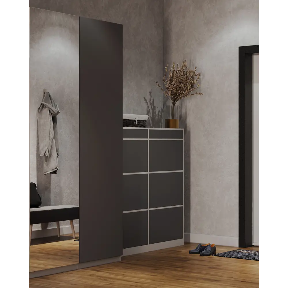 Каркас обувницы 63x144x30 см ЛДСП цвет белый Santreyd STLM-2122429 - Вид №8