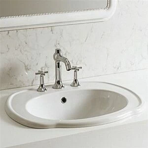 42643 Накладная раковина под столешницу  овальная