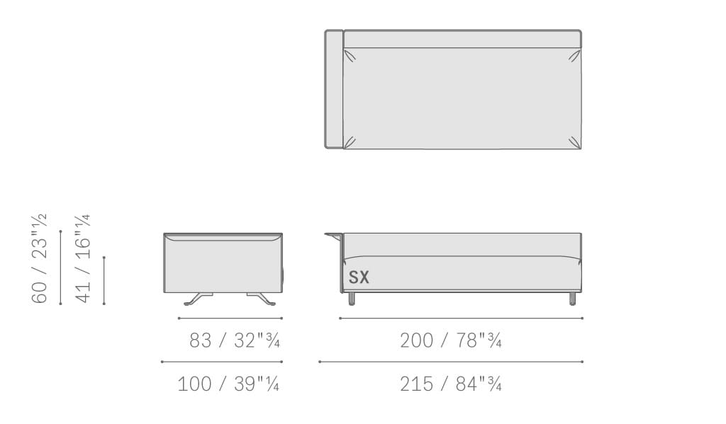 Ткань съемный садовый диван Poltrona Frau Boundless Living Outdoor Collections ARCH-00134649 - Вид №36