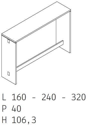 Citterio Стол для совещаний прямоугольный высокий Bridge sun-id-1354070 - Вид №2