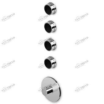 ZSV662.CN - R97823 Встроенный термостатический смеситель для душа 1/2 "с 4-мя запорными кранами. Zucchetti Savoir 