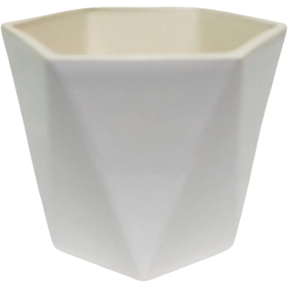Кактусник 9x10x9 см v0.49 л керамика белый Santreyd STLM-2098383