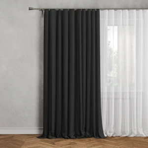 GARDEN Штора на люверсах серый димаут 200x280 см для гостиной и спальни 89390622