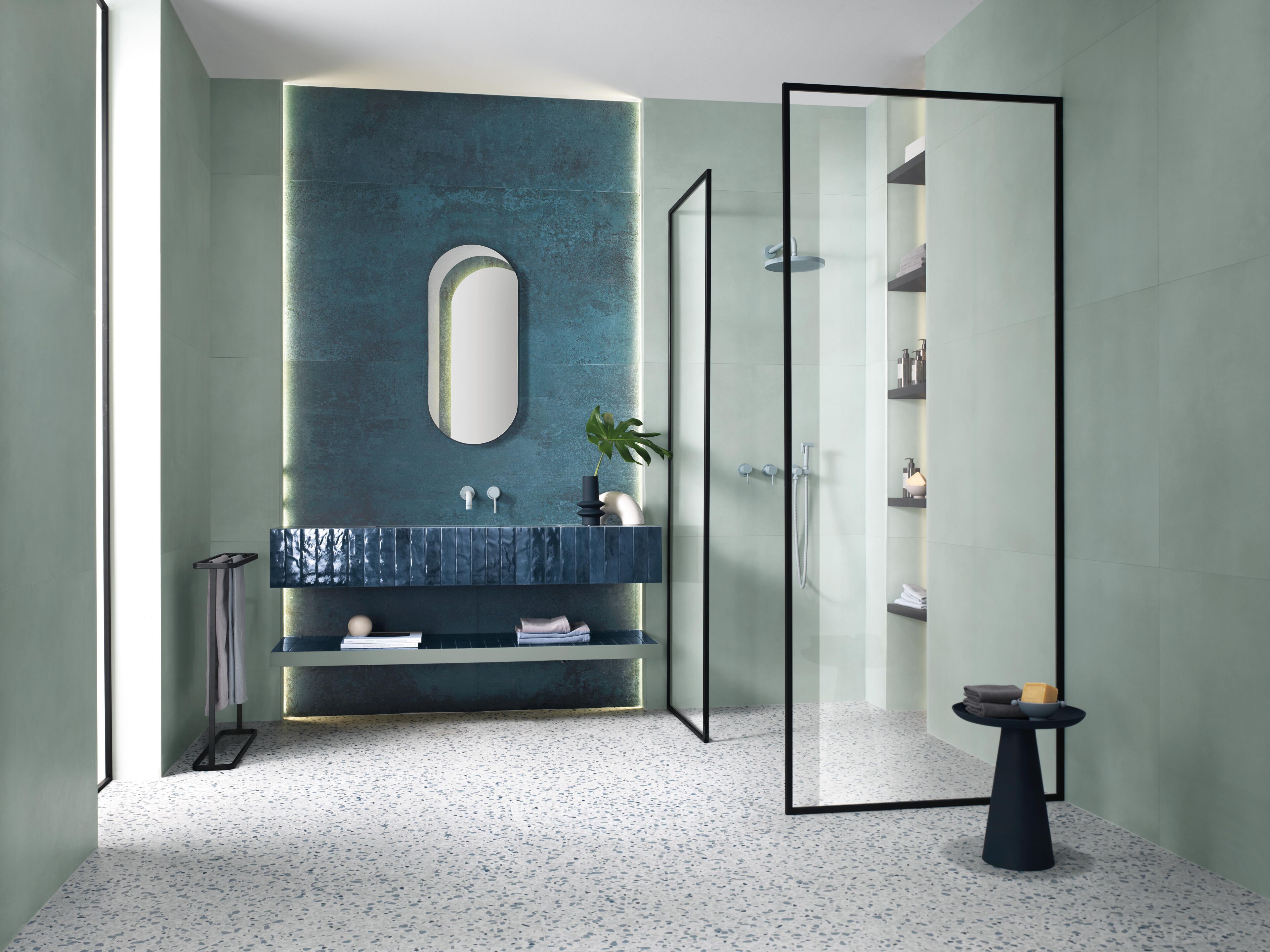 Белая паста с эффектом цемента и декоративная коробка FAP ceramiche Color &gt ARCH-00082087 - Вид №3