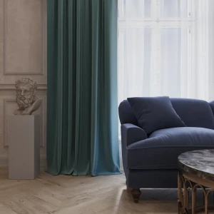 Штора на ленте блэкаут Ален 140x270 см цвет малахит